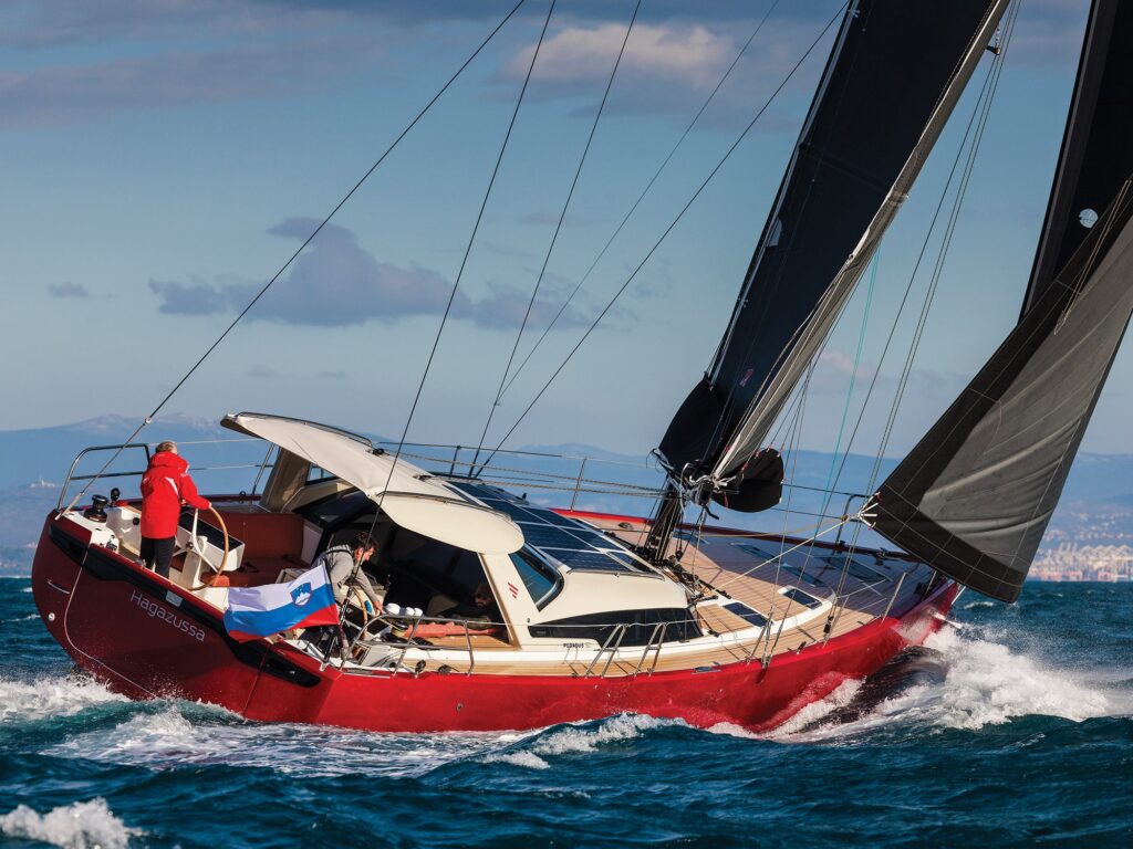 A bright red Pegasus 50 named Hagazussa