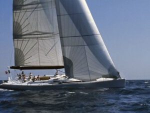 racing sailboat