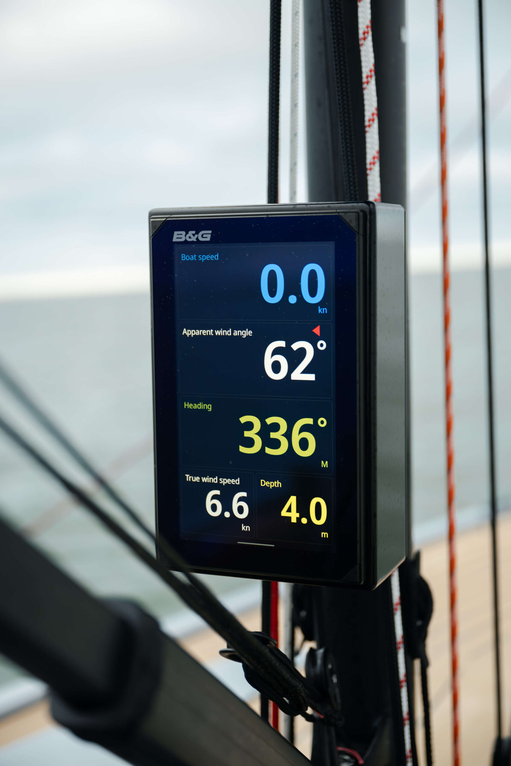 marine electronics display aboard a Saffier SE 28 Leopard